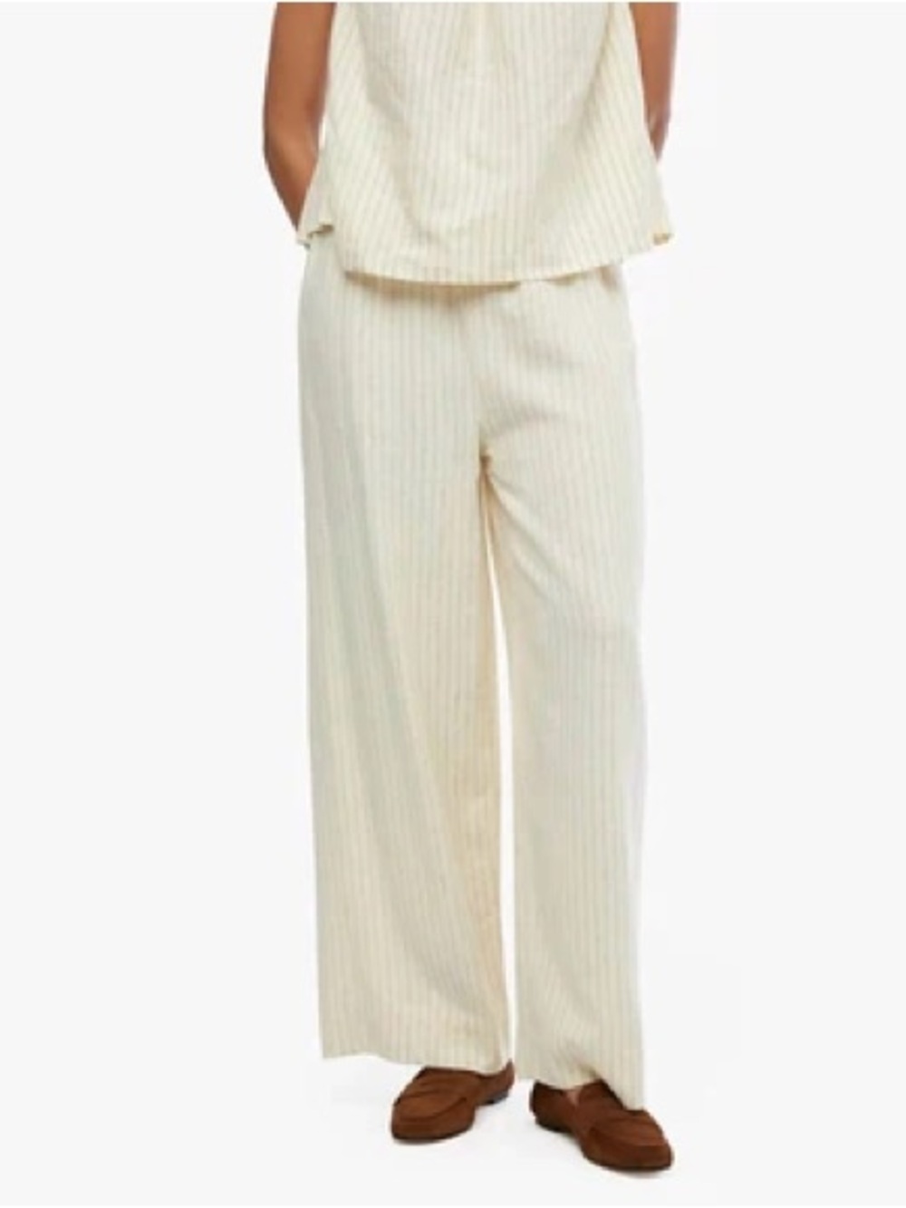 Michael Stars ribbed cream pants Sz S